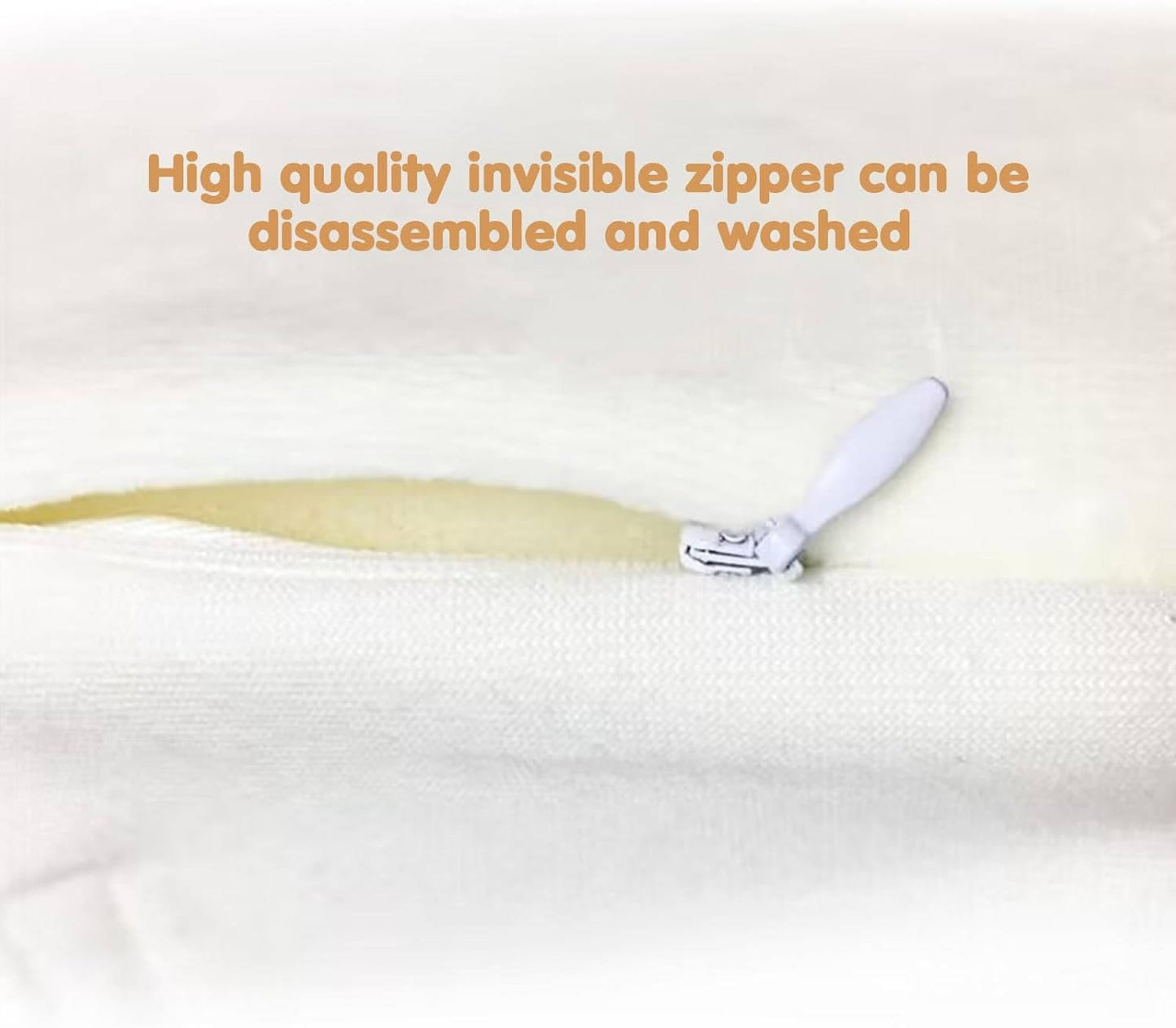 Infant Side Sleeping Positioner with Dual Pillows and Adjustable Width, Machine Washable Cover