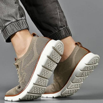 Knit Slip-On Shoes with Wide Toe Box and Cushioned Insole, Breathable