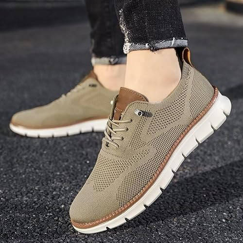 Knit Slip-On Shoes with Wide Toe Box and Cushioned Insole, Breathable