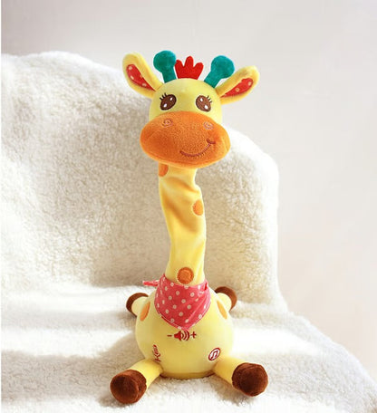 Interactive Plush Toy with 60 Songs and Voice Recording, 12-Inch Rechargeable