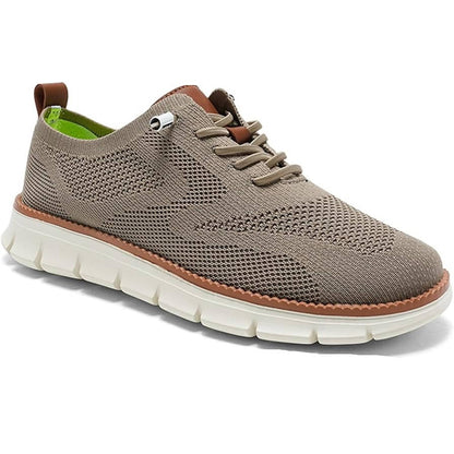 Knit Slip-On Shoes with Wide Toe Box and Cushioned Insole, Breathable