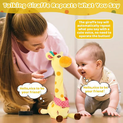 Interactive Plush Toy with 60 Songs and Voice Recording, 12-Inch Rechargeable