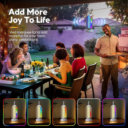 Electric Mosquito Zapper with Color Changing Marquee Light and Automatic Dusk Activation