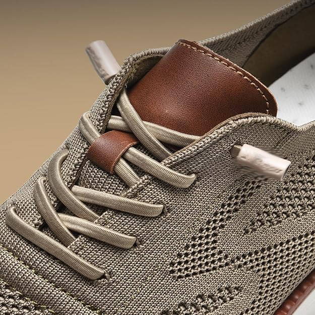 Knit Slip-On Shoes with Wide Toe Box and Cushioned Insole, Breathable