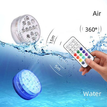 RGB Pool Light with 16-Color Remote Control and 360-Degree Beam