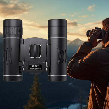 Bird Watching Binocular with 40x Magnification and HD Glass Optics, Foldable Design