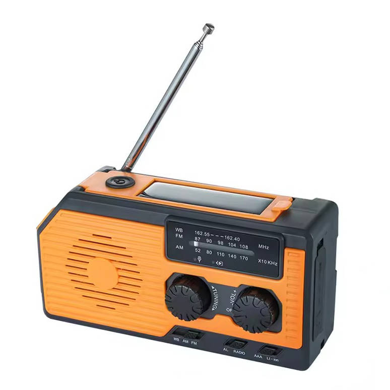 Multi-Power Emergency Radio with Flashlight and 5000mAh Power Bank