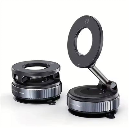 Magnetic Phone Holder with 360° Rotation and Suction Mount for Vehicles All Vera Mart