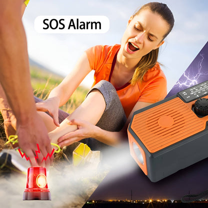 Multi-Power Emergency Radio with Flashlight and 5000mAh Power Bank