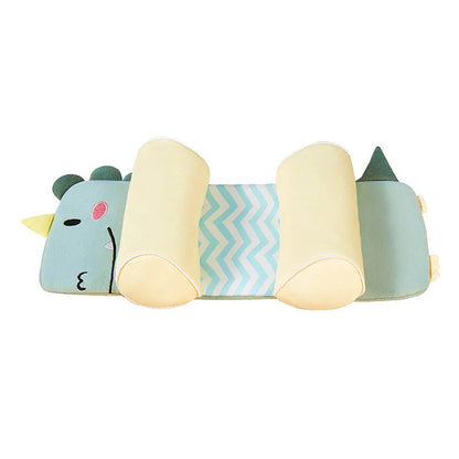 Infant Head Shaping Pillow with Adjustable Side Cushions and Buckwheat Fill