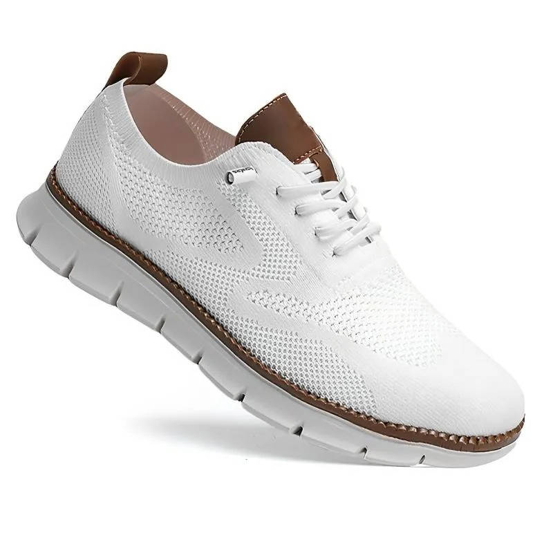 Knit Slip-On Shoes with Wide Toe Box and Cushioned Insole, Breathable