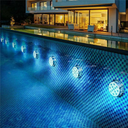 RGB Pool Light with 16-Color Remote Control and 360-Degree Beam