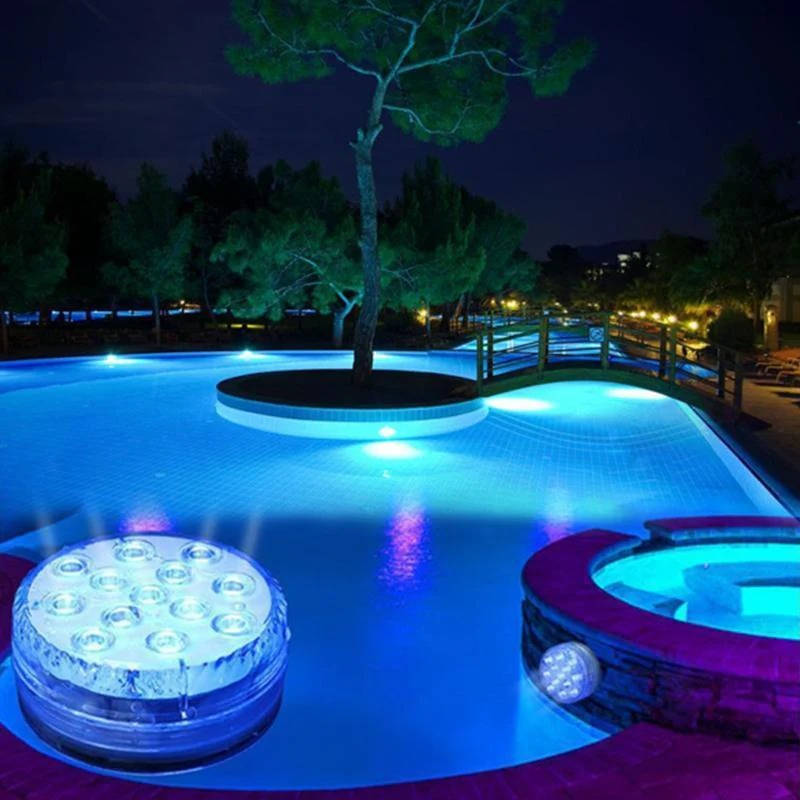 RGB Pool Light with 16-Color Remote Control and 360-Degree Beam