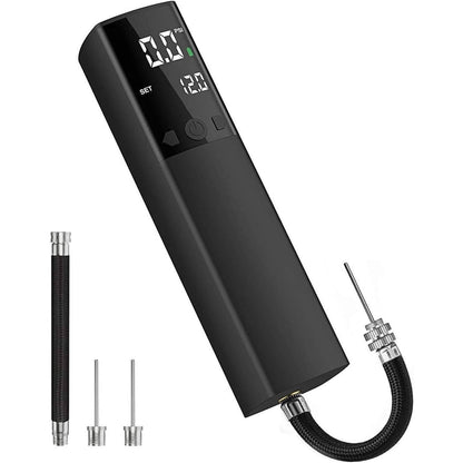 Electric Ball Pump with Digital Pressure Display and Auto Shutoff Sensor for Sports Balls