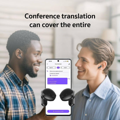 Real Time Translation Earbuds with 13mm Drivers and Noise Filtering, 4-Hour Playback