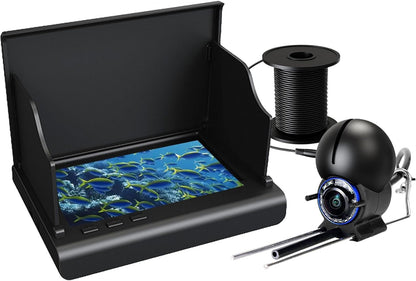 Underwater Fishing Camera with 4.3 inch LCD Monitor and Night Vision, 98ft Cable