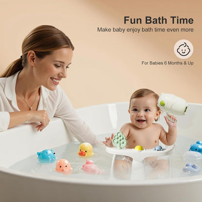 Infant Bath Seat with Temperature Display and Rinse Cup for 6 Months+