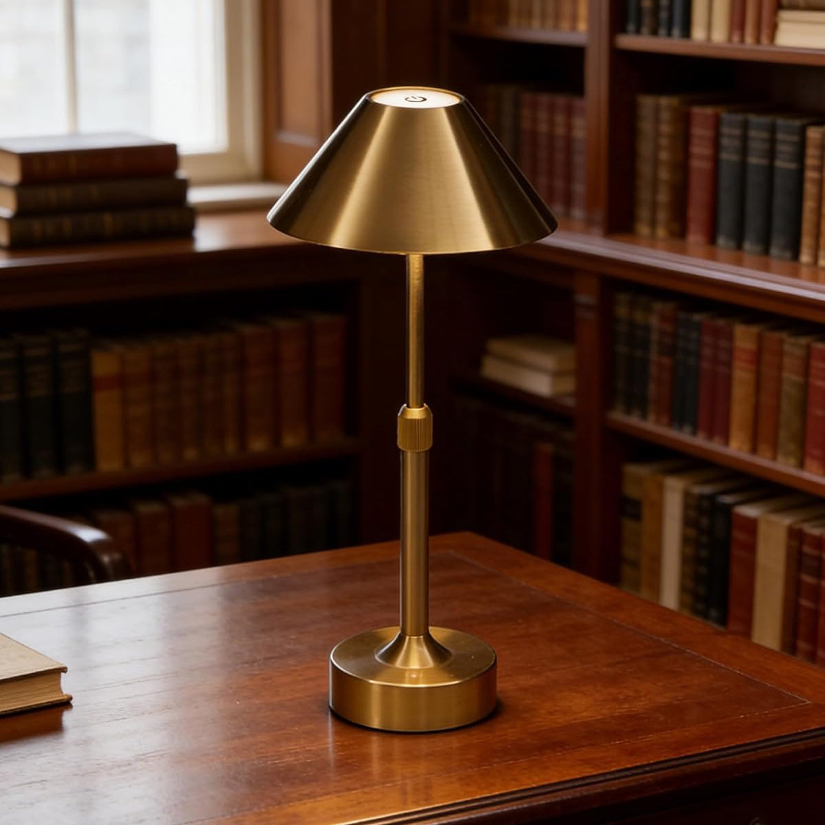 Rechargeable LED Table Lamp with Telescopic Height Adjustment and Color Temperature Control