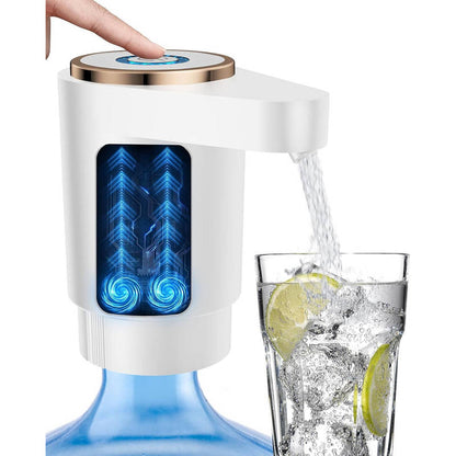 Automatic Water Dispenser Pump with Dual Motors and USB C Charging for 2-5 Gallon Bottles