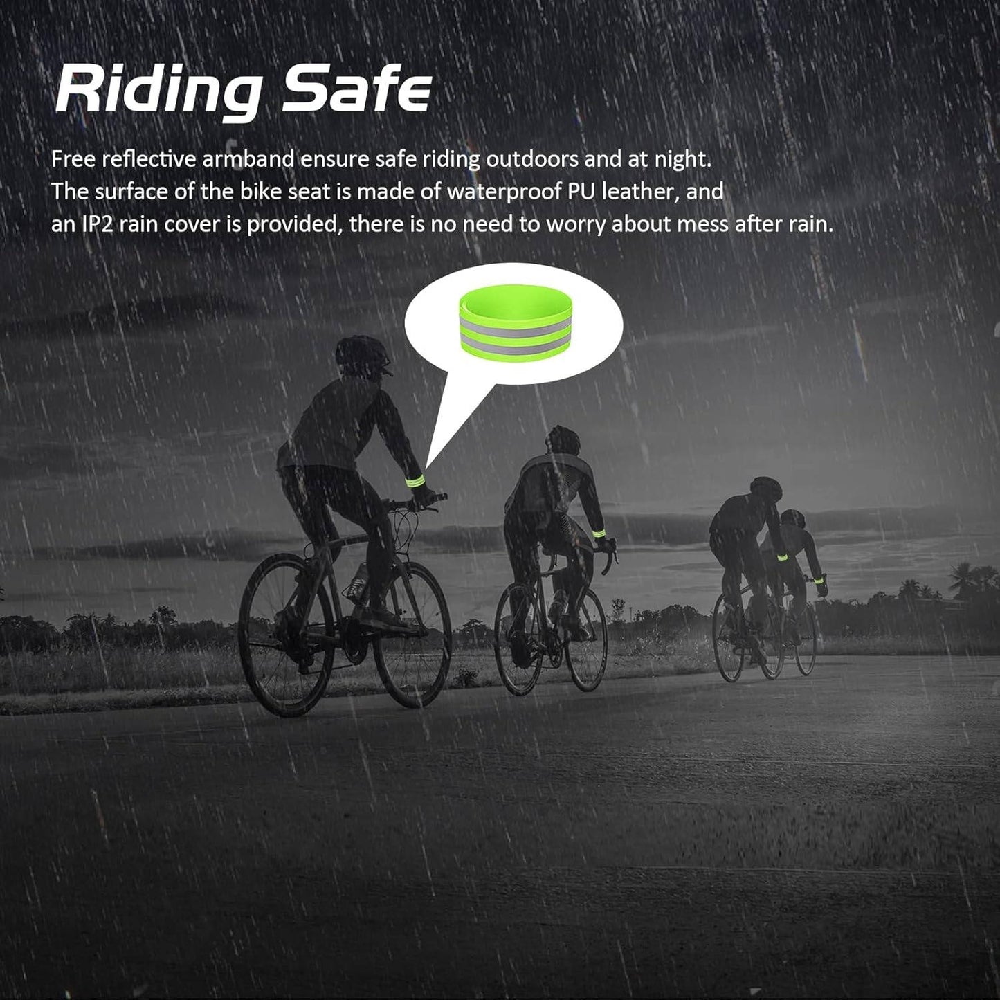 Oversized Bicycle Seat with Dual Spring Shock and Memory Foam, Universal Bike Compatibility