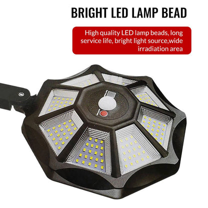 Outdoor Motion Sensor Flood Light with 168 LED and Dual Rotating Heads, Solar Powered