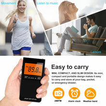 AM/FM Pocket Radio with Weather Alert and Dual Alarm, LCD Display