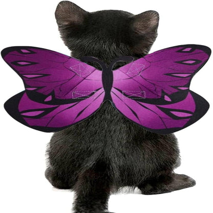 Felt Bat Wings for Cats and Small Dogs with Adjustable Bands