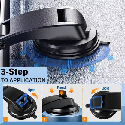 Tablet Mount for Car Dashboard with 360 Rotation and 140 Degree Tilt