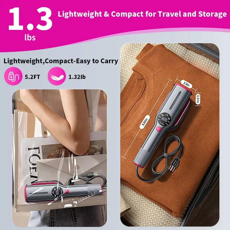 Garment Steamer with 90 Degree Rotating Head and 7 Fabric Settings, 15-Second Heat