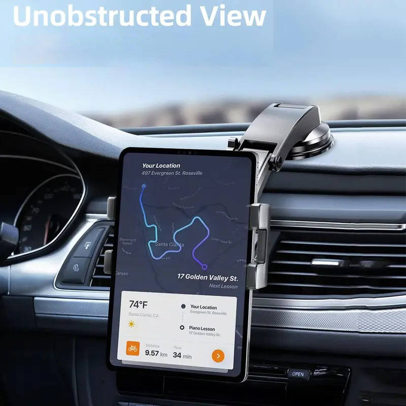 Tablet Mount for Car Dashboard with 360 Rotation and 140 Degree Tilt
