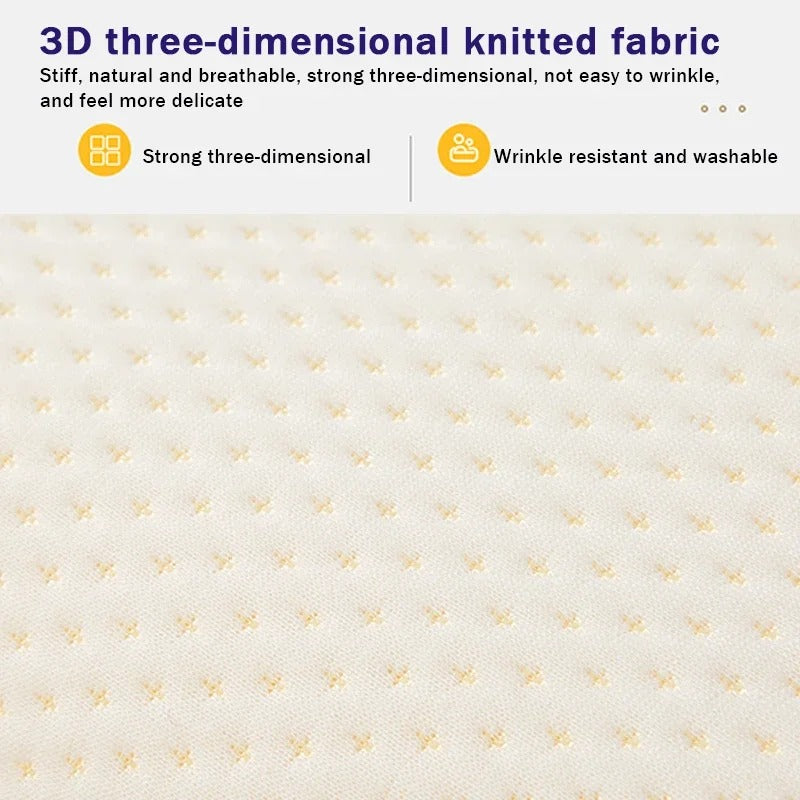 L-Shaped Arm Tunnel Pillow with Memory Foam and Breathable Knit Cover, Machine Washable