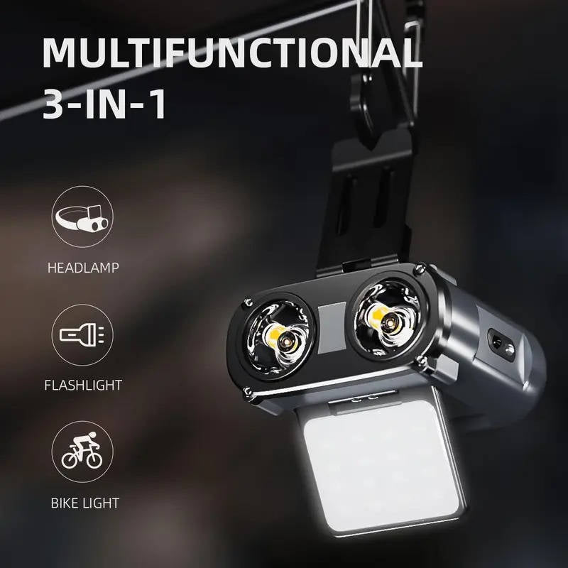Motion Sensor LED Headlamp with Tilting Beam and 800 Lumens, IPX5 Water Resistant
