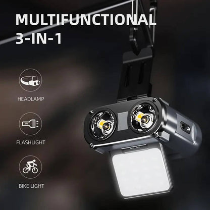 Motion Sensor LED Headlamp with Tilting Beam and 800 Lumens, IPX5 Water Resistant