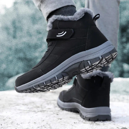 Women's Waterproof Slip-On Boots with Specialized Tread Sole and Plush Interior Lining