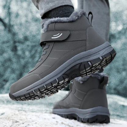 Women's Waterproof Slip-On Boots with Specialized Tread Sole and Plush Interior Lining