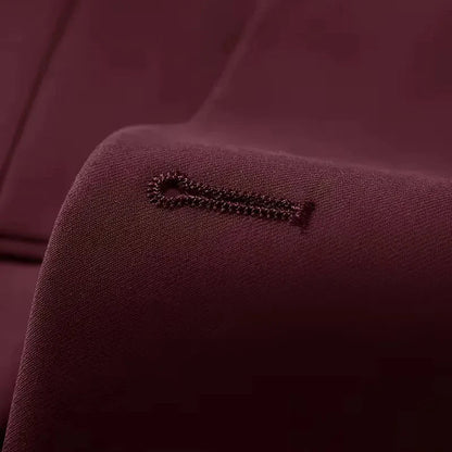 Exquisite slim fit double-breasted 3-piece suit with waistcoat, embodying men's timeless elegance.