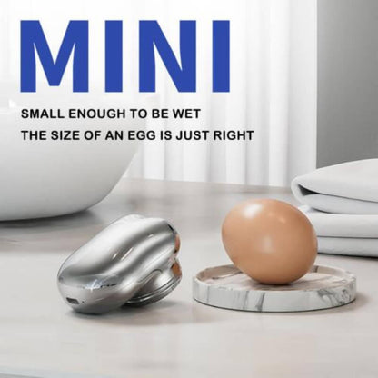 Mini Electric Shaver with 6 Stainless Steel Blades and 7200 RPM Motor, Wet or Dry