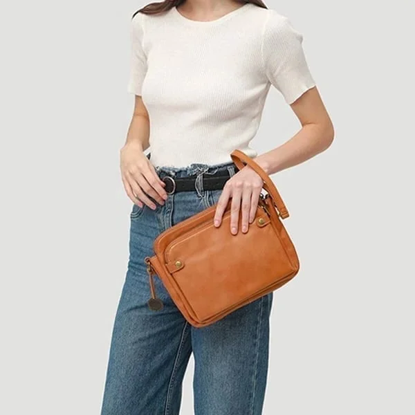 Convertible Crossbody Bag with Adjustable Strap and Card Slots for 10in Tablets