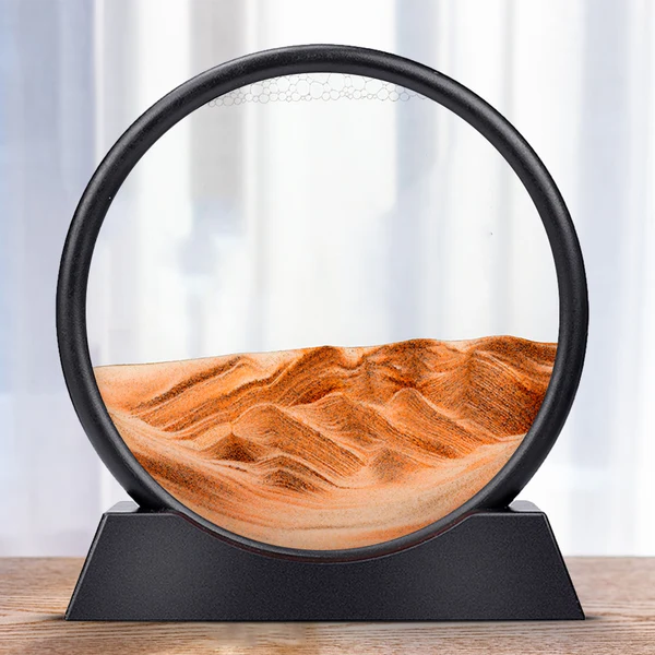 Rotating Sand Art Frame with Multiple Colors and Smooth Mechanism