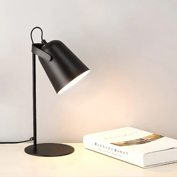 Iron Bucket Table Lamp with E26 Socket and Pastel Color Options