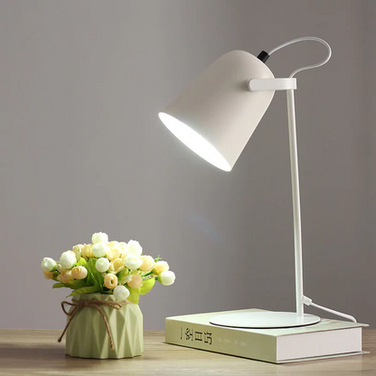 Iron Bucket Table Lamp with E26 Socket and Pastel Color Options