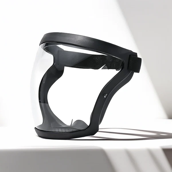 Polycarbonate Face Shield with Anti-Fog Visor and Detachable Filter