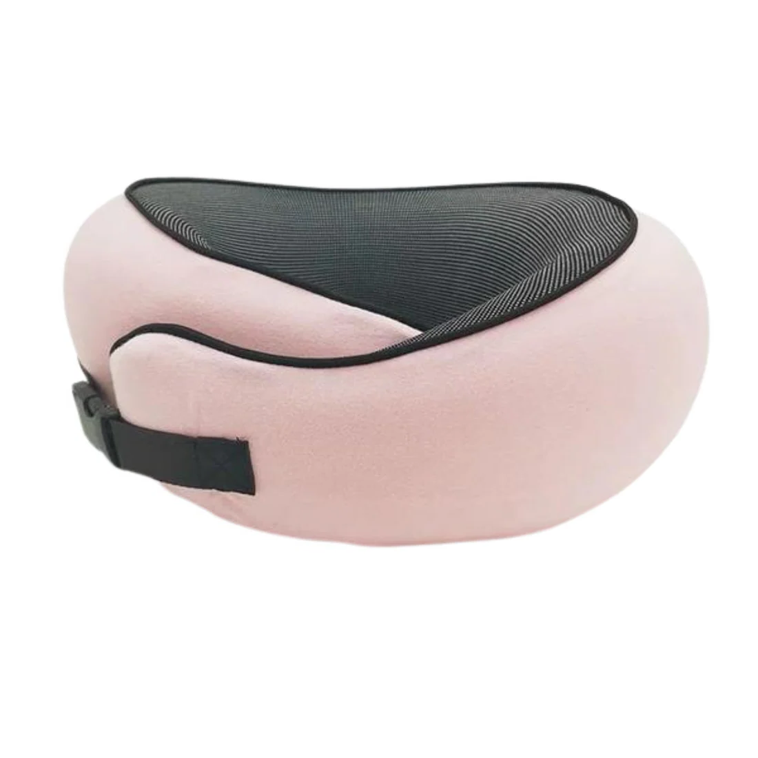 Contoured Neck Pillow with Snap Closure and Sleep Accessories, Carry-On Size