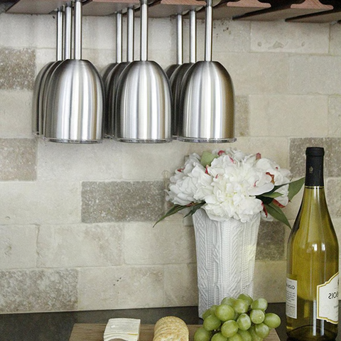 Double Wall Stainless Steel Wine Cup with Leak Resistant Lid and Condensation Free Exterior