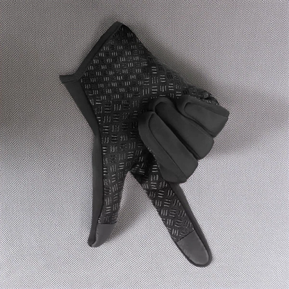 Winter Thermal Gloves with Three-Finger Touchscreen and Grip Palm