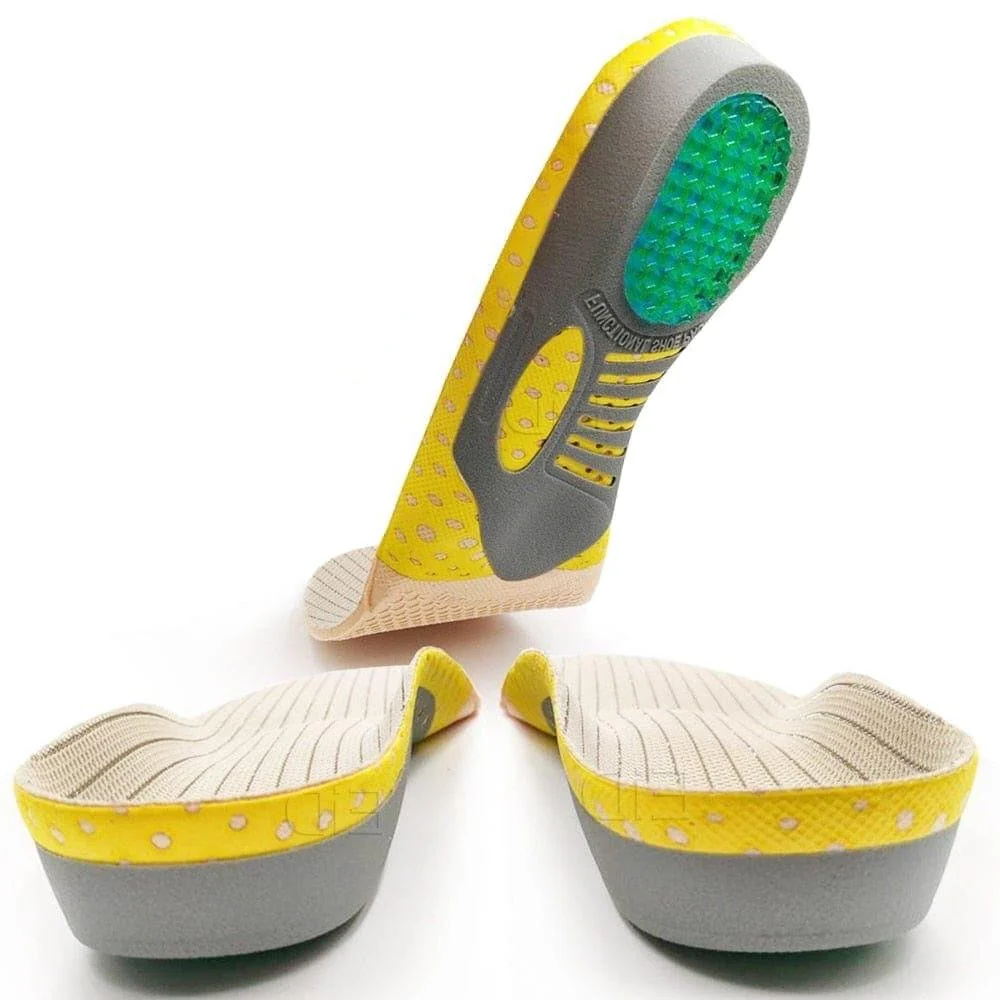Arch Support Insoles with EVA Dampening Pads and Heel Cup, 2 Pair