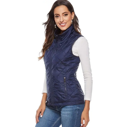 Heated Gilet for Women with Nine Zones and Adjustable Temperature Settings