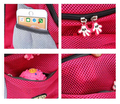 Dog Carrier Backpack with Mesh Ventilation and Collar Hook, Adjustable Straps