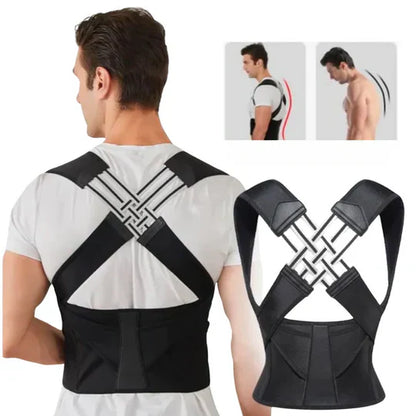 Shoulder and Neck Support Brace with Adjustable Straps for Posture Training
