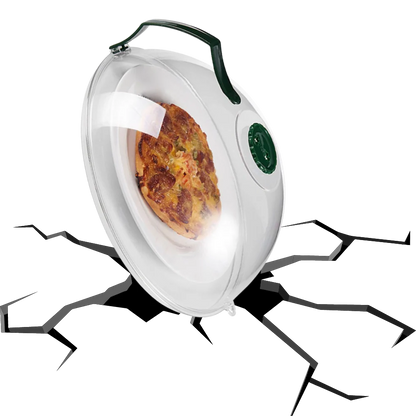 Microwave Splatter Guard with Steam Vent for 10.3in Plates, Dishwasher Safe